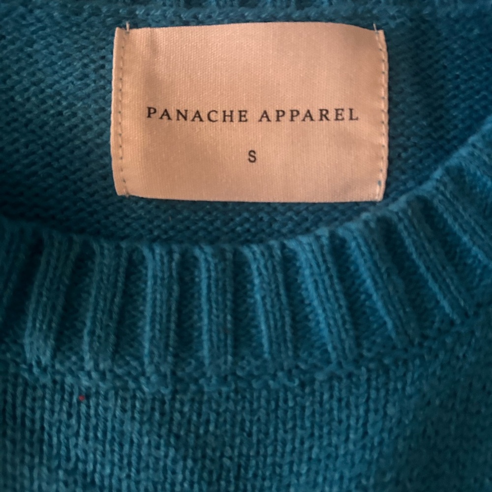 Chinti & Parker Teal Sweater with Pink 'SKI' Motif - Picture 2 of 3